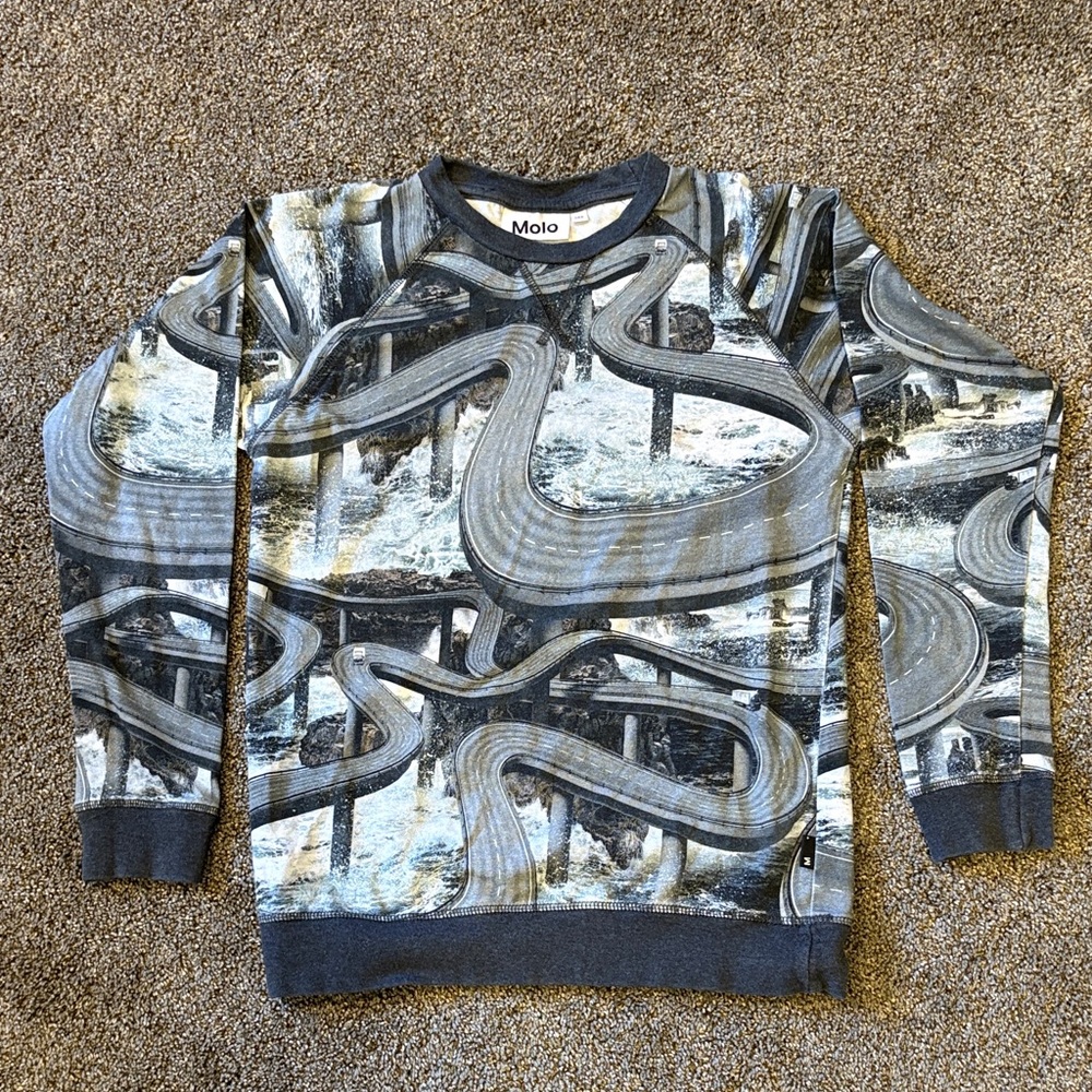 Molo Men's Abstract Patterned Sweater